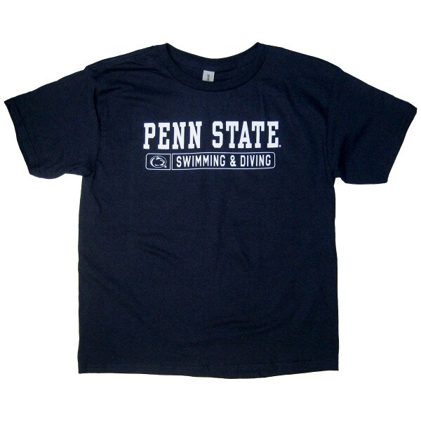 navy youth short sleeve t-shirt Penn State Swimming & Diving